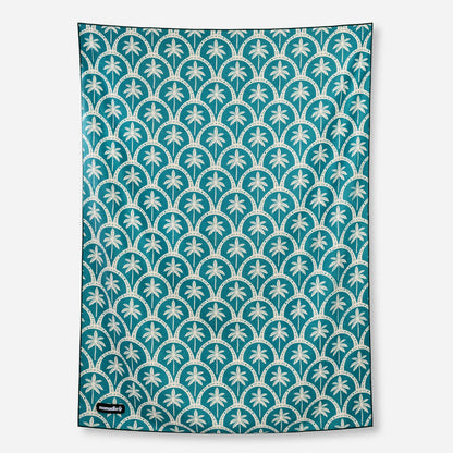 Blanket Towel: Palms Resort Teal Ocean
