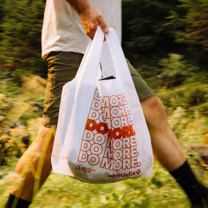 Pocket Tote: Own Less. Do More.