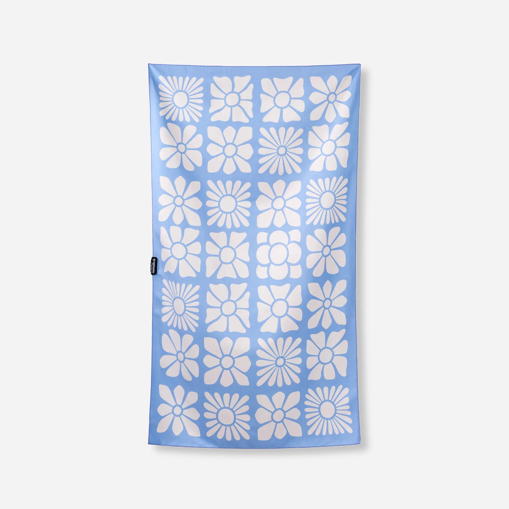 Ultralight Towel: Flowerbed Coastal Blue