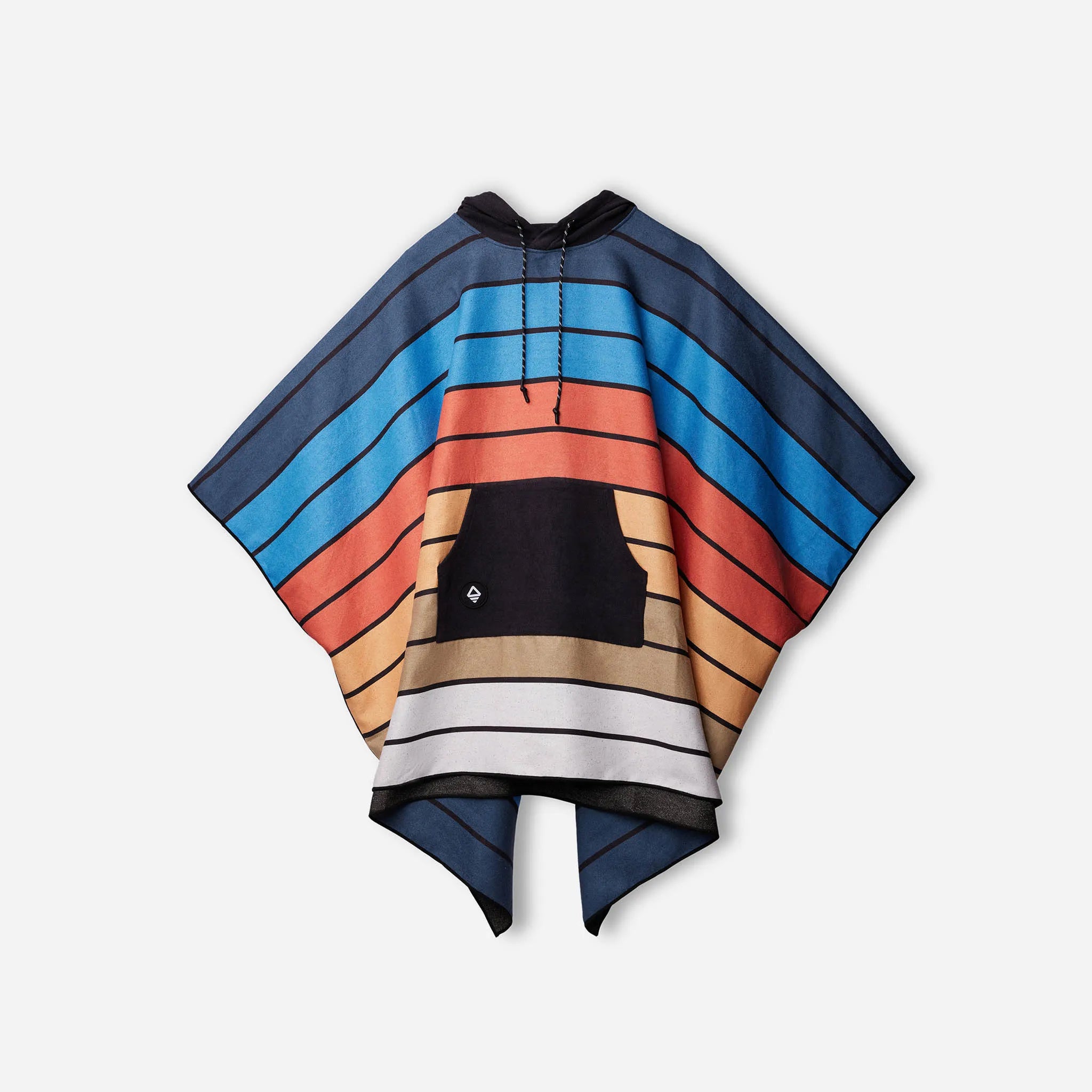 Nomadix - Poncho Towel: Stripes Blue Orange