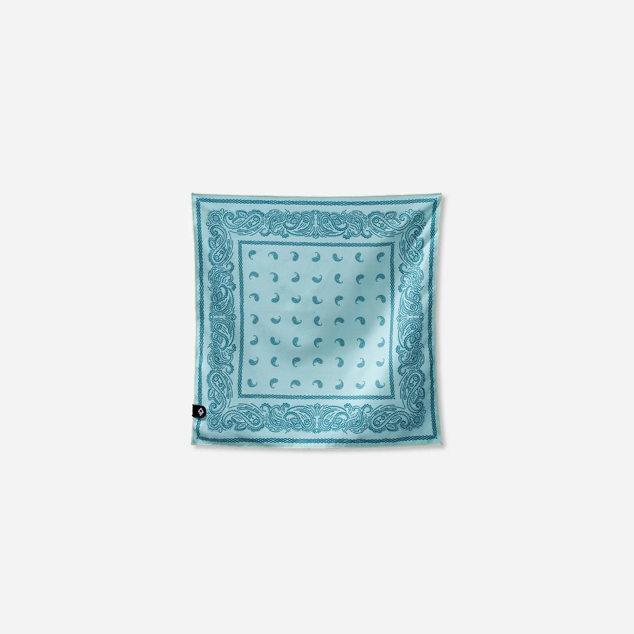 Bandana Towel: Paisley Seafoam Green