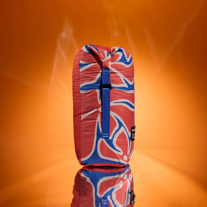 Graphene Puffer Blanket: Wild Flowers Stellar Blue Red
