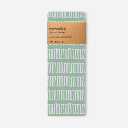Festival Blanket: Switchback Seafoam Green