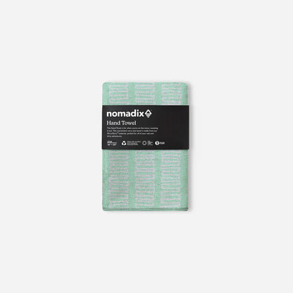 Hand Towel: Switchback Seafoam Green