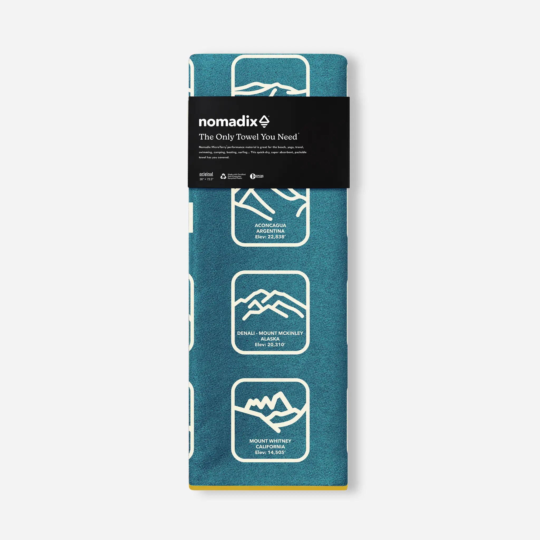 Original Towel: Peaks of the World Teal Ocean