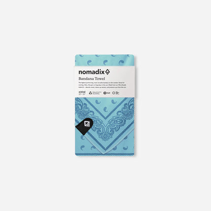 Bandana Towel: Paisley Seafoam Green