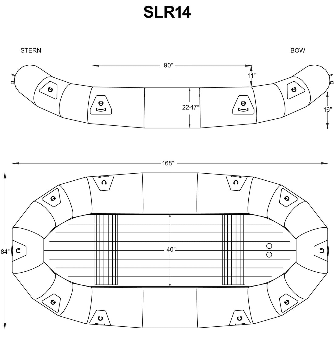 SOTAR SL 14' Liquid Raft-SL Raft-sotar-Teal-SOTAR