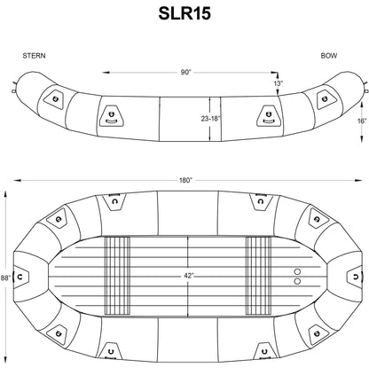 SOTAR SL 15' Liquid Raft-SL Raft-sotar-Teal-SOTAR