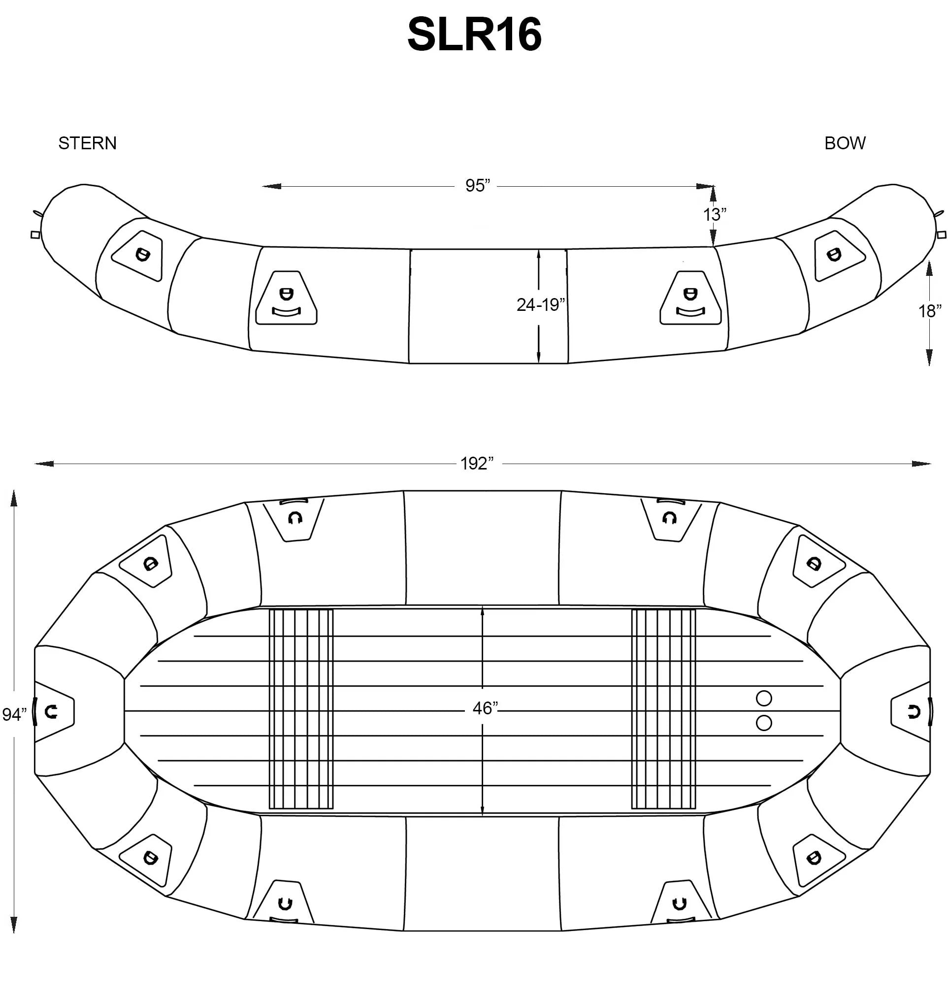 SOTAR SL 16' Liquid Raft-SL Raft-sotar-Teal-SOTAR