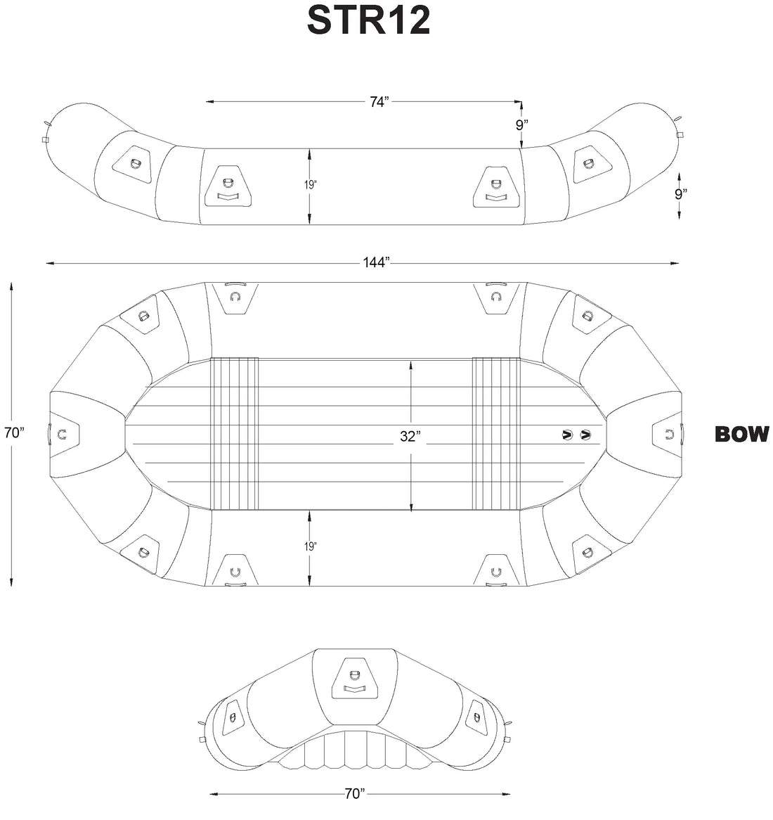 SOTAR ST 12' Classic Raft