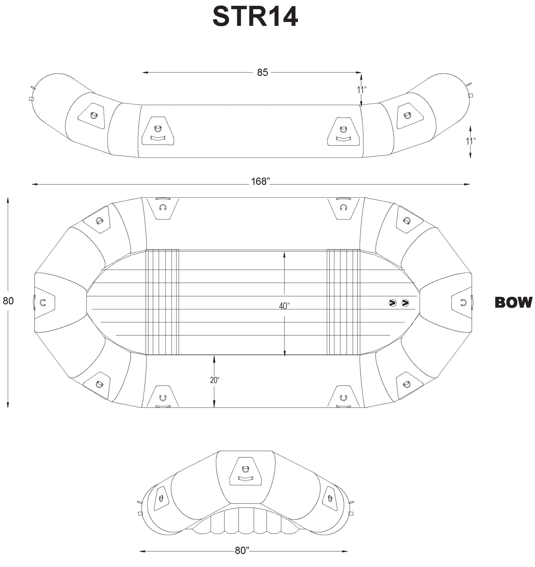 SOTAR ST 14' Classic Raft