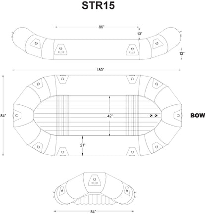 SOTAR ST 15' Classic Raft-ST Raft-sotar-Teal-SOTAR