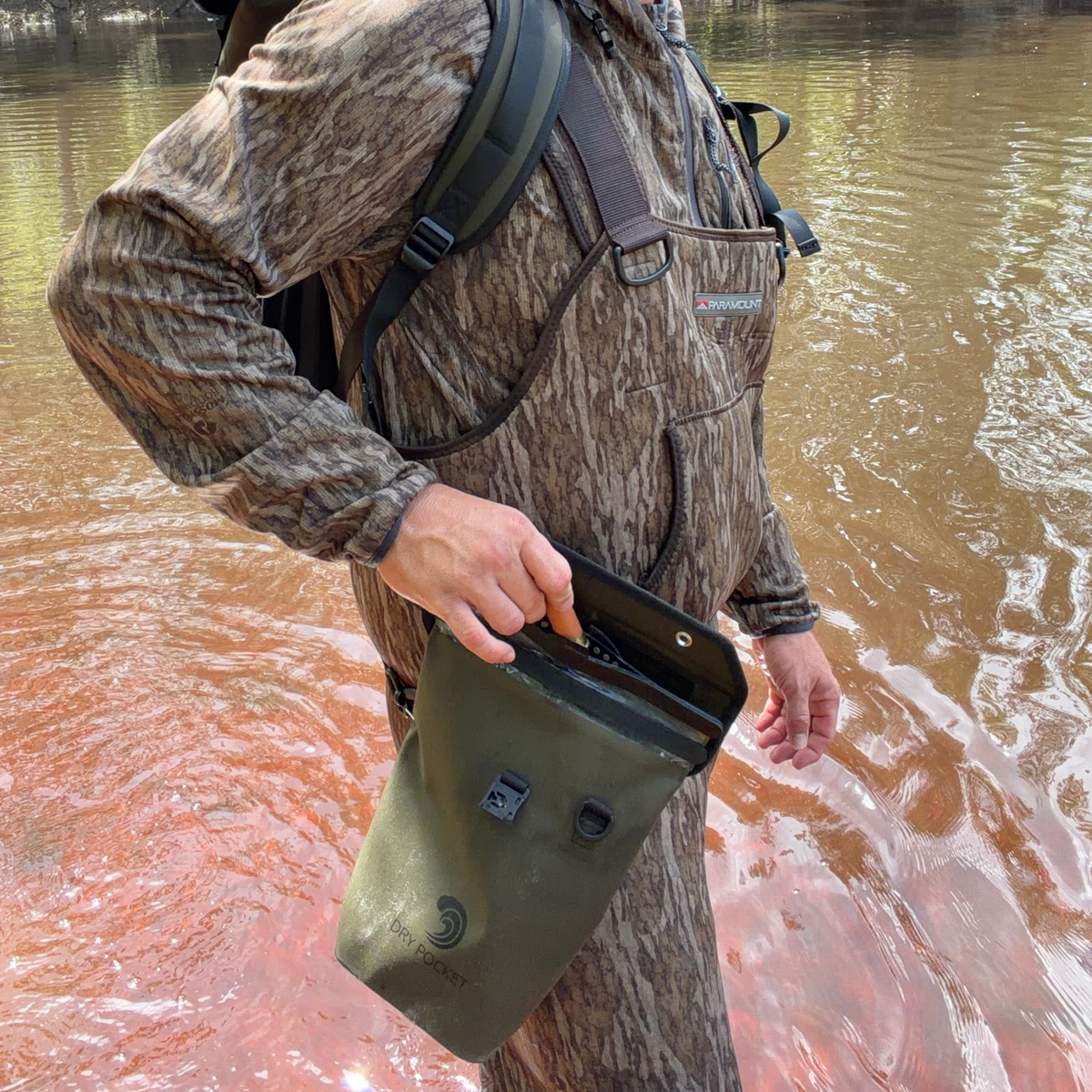 Waterproof Floating Dry Bag / Shell Bag - Olive Night (OUT OF STOCK - RESTOCK ARRIVES IN 4 WEEKS)