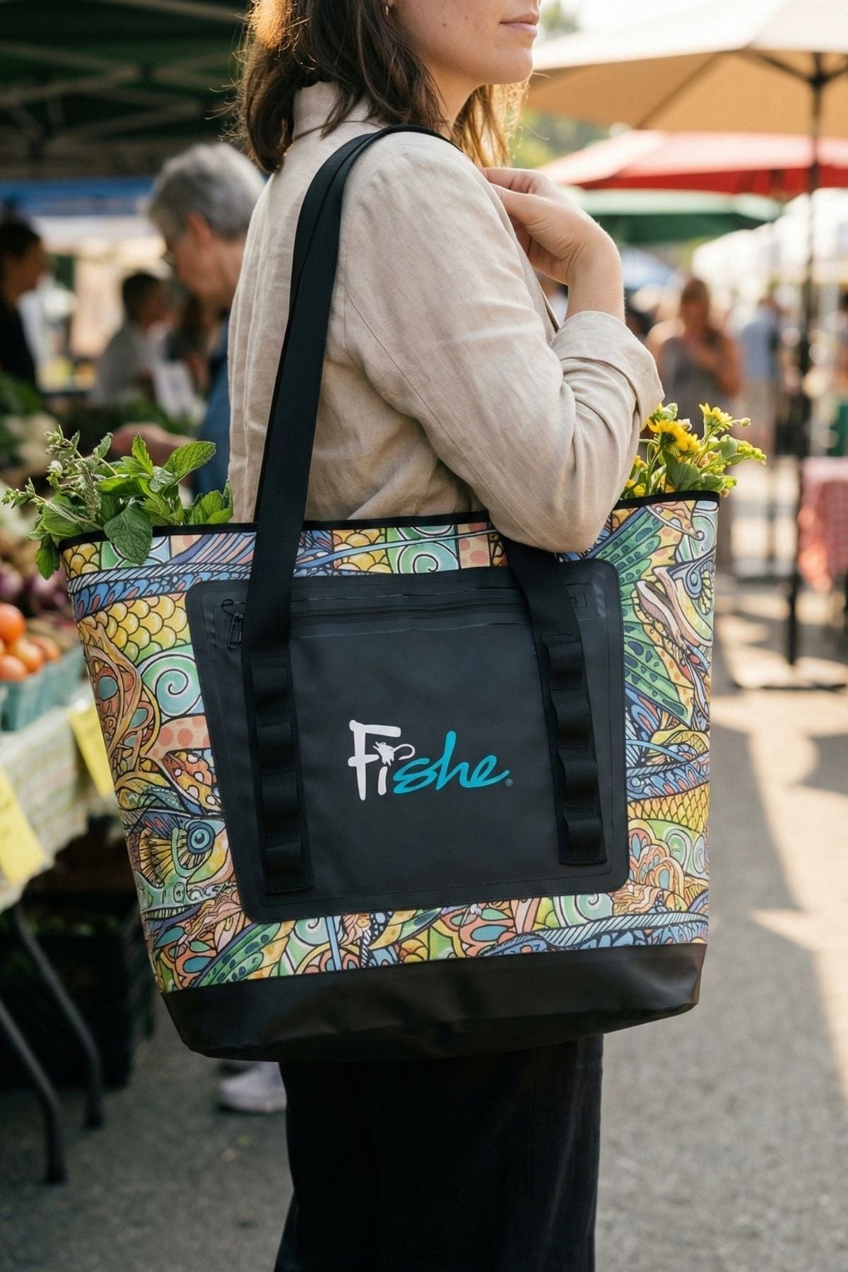 Tropical Tarpon Wedge Tote Dry Bag