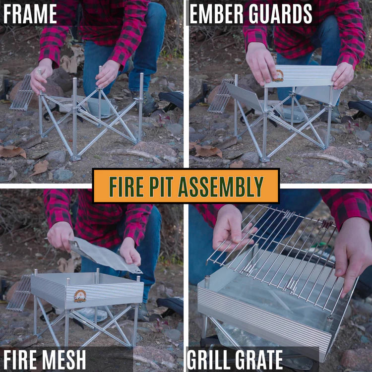 Fireside Trailblazer Pop-Up Fire Pit-Camping Acc's-Fireside Industries-Trailblazer-SOTAR