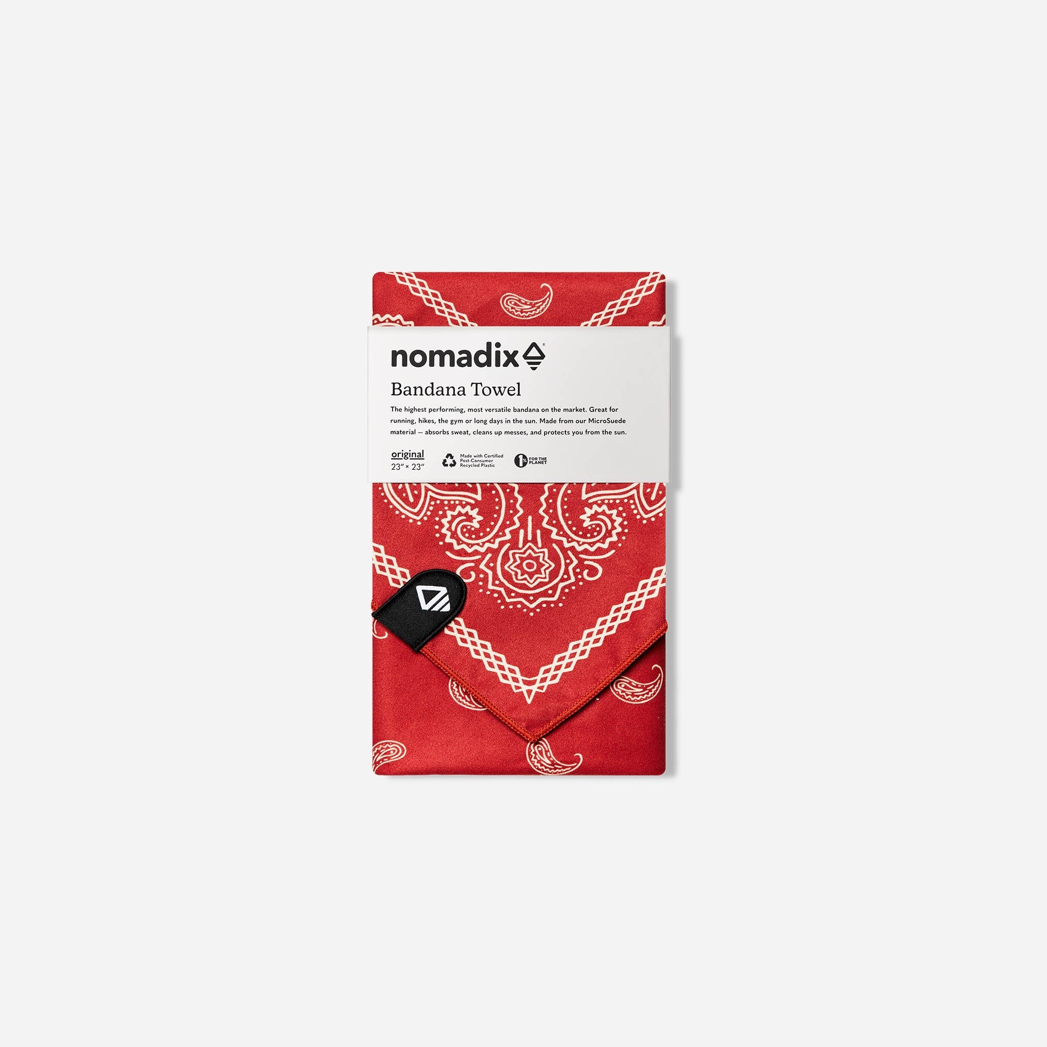 Bandana Towel: Paisley Red