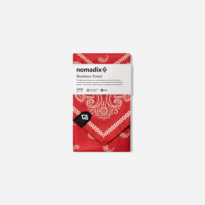 Bandana Towel: Paisley Red