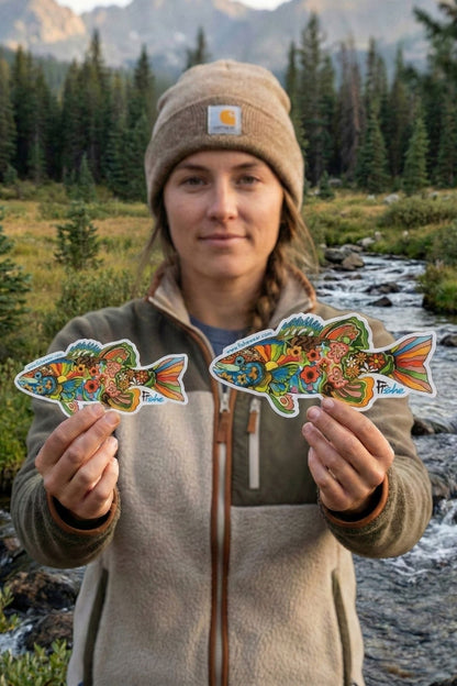 Boho Bass Sticker