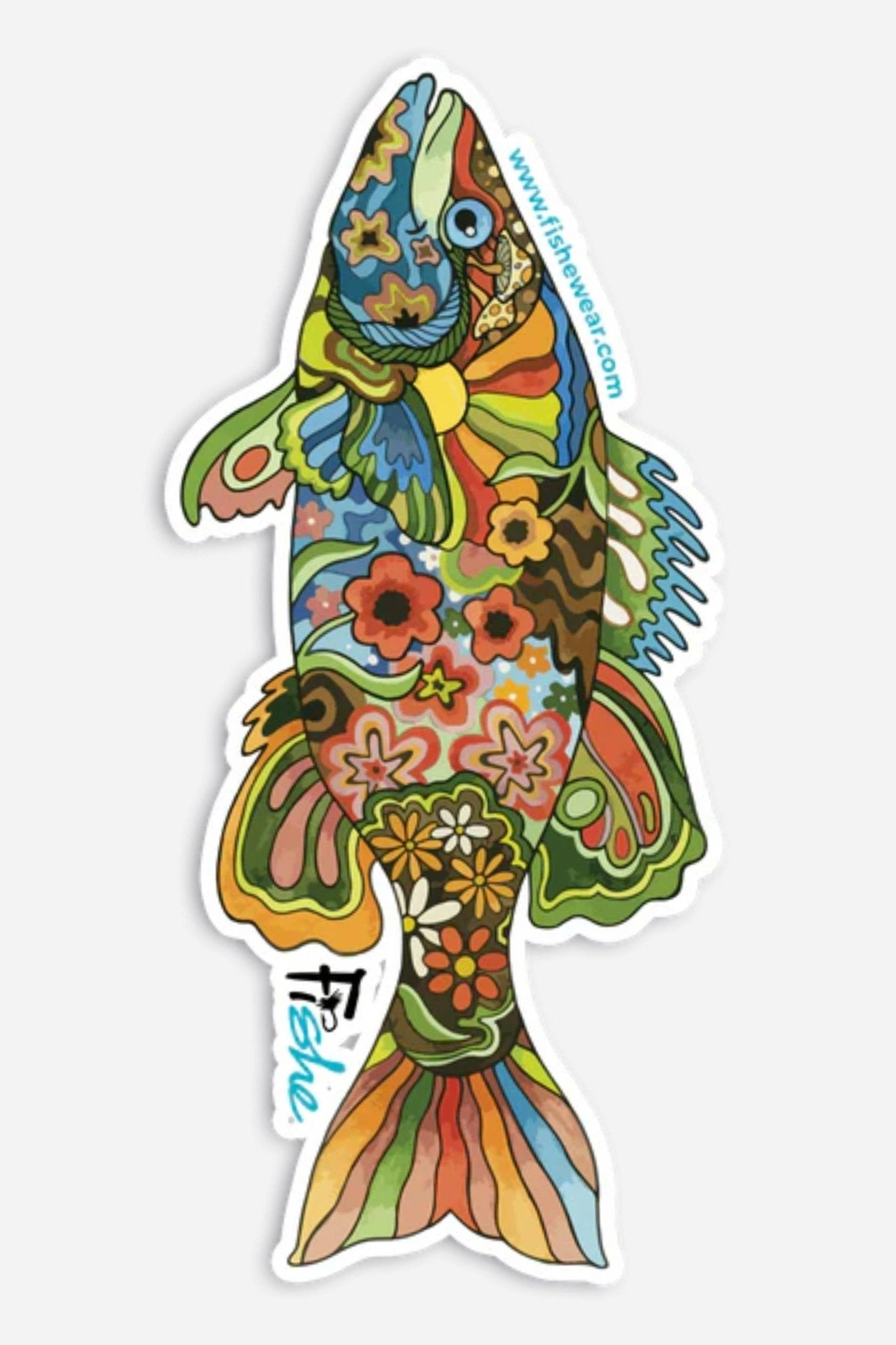 FISHE Boho Bass Sticker