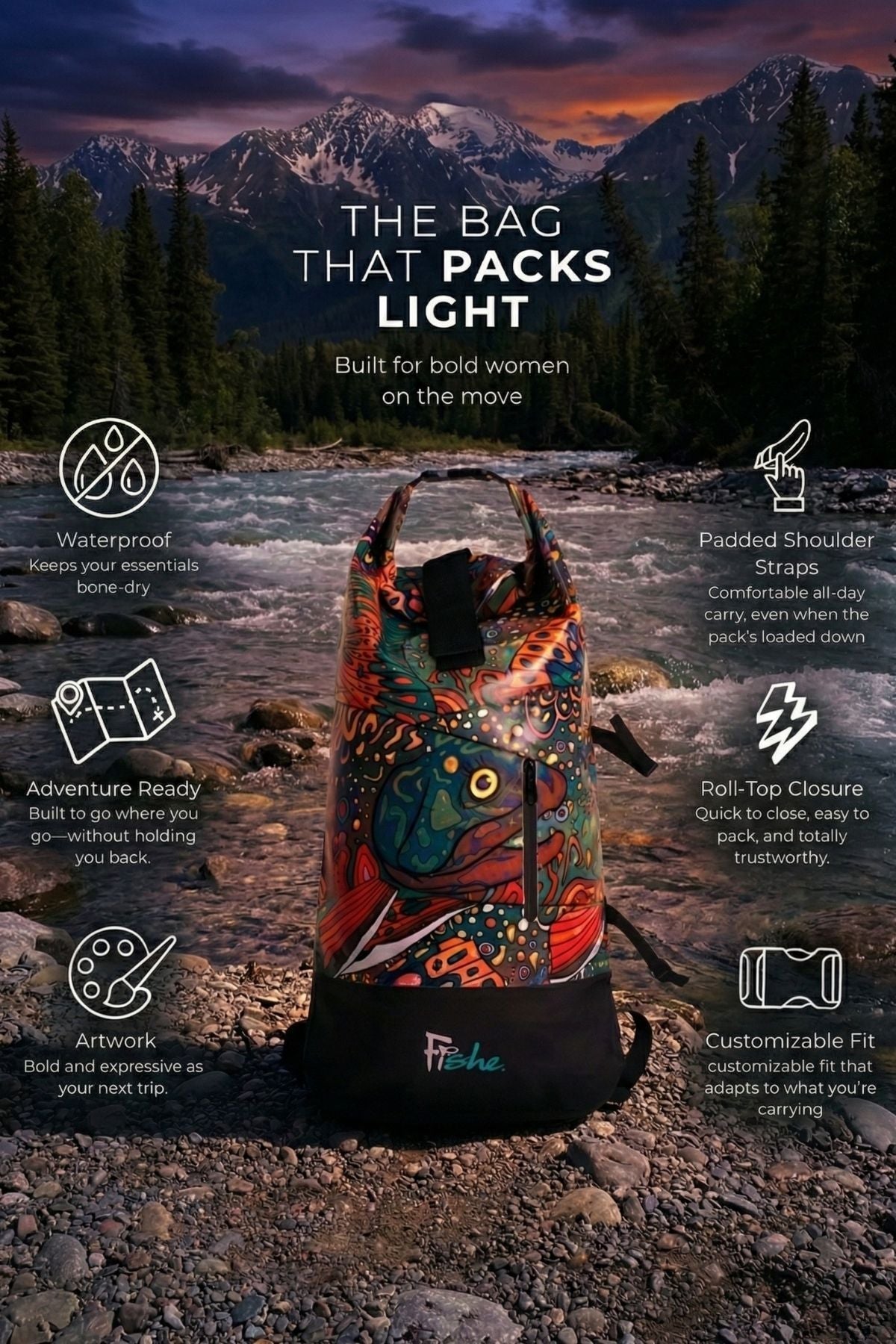 Fishe - Brookie Backpack Dry Bag