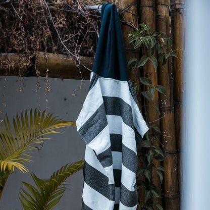 Changing Poncho: Stripes Noll Black