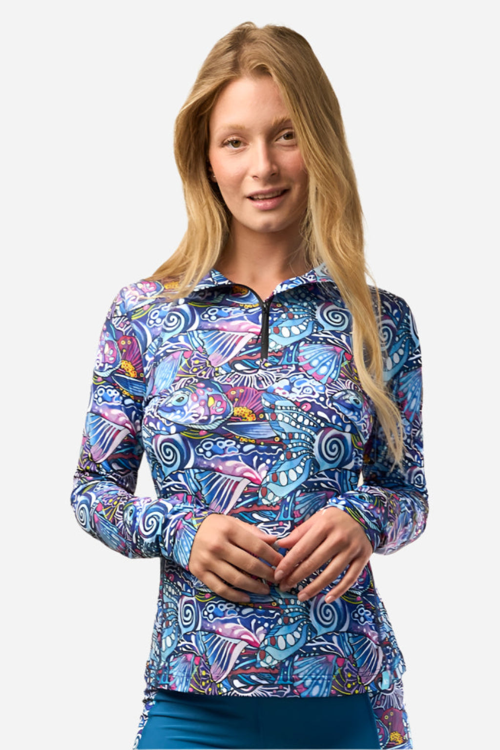 FISHE Enchanted Grayling 1/4 Zip Sunshirt