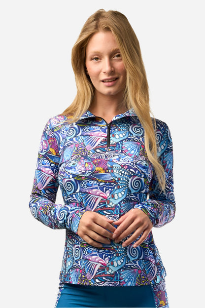 FISHE Enchanted Grayling 1/4 Zip Sunshirt