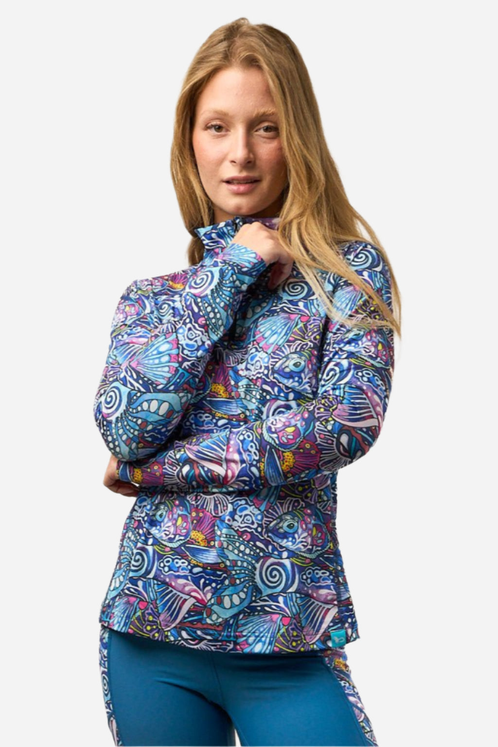 FISHE Enchanted Grayling 1/4 Zip Sunshirt