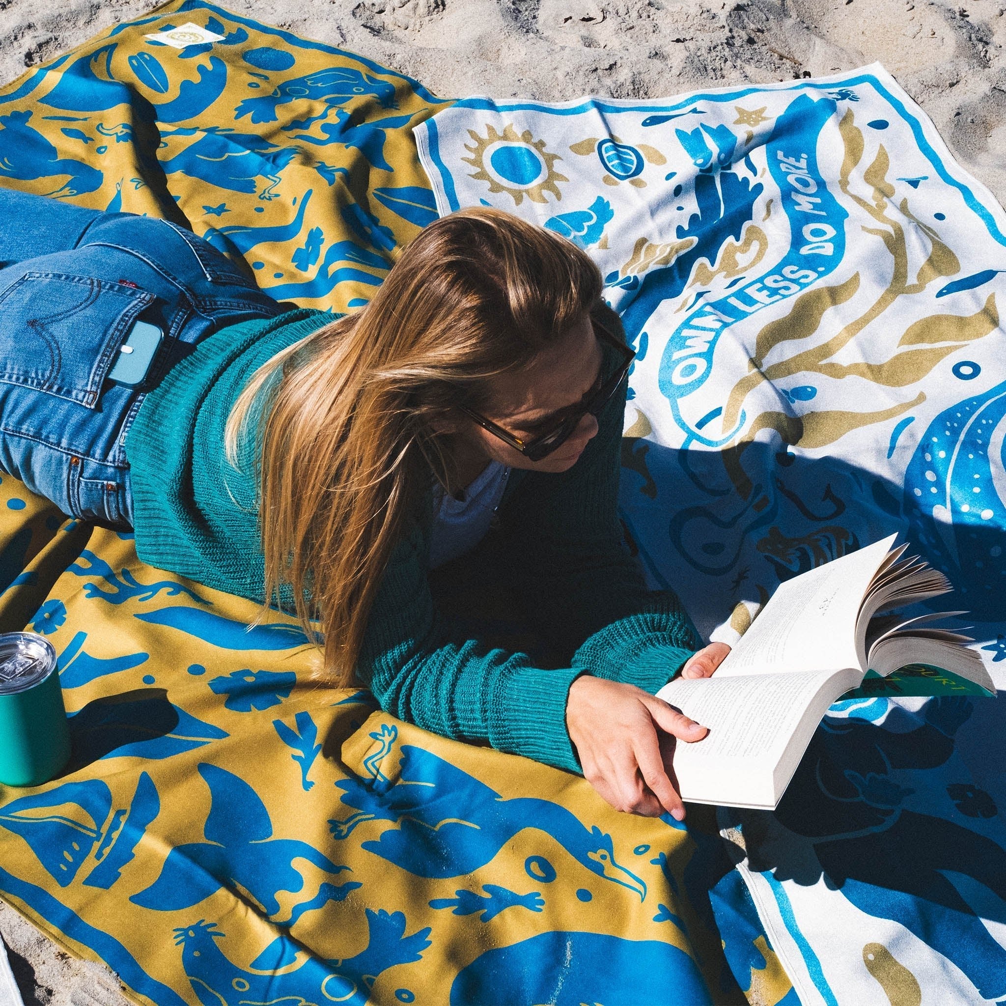 Festival Blanket: Nomadix x 5 Gyres: Kelp Swirl