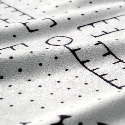 Fitness Towel: Mud Cloth White