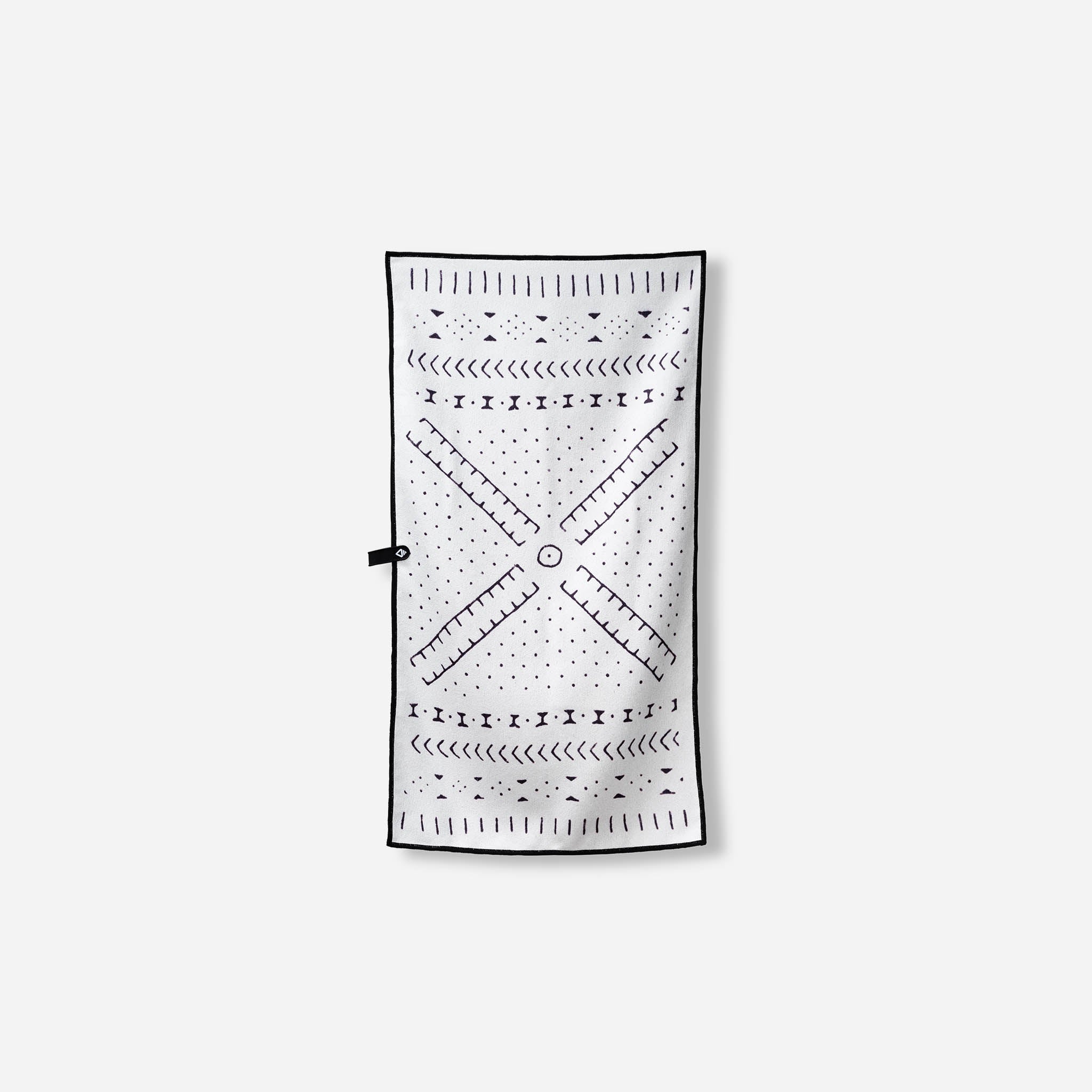 Fitness Towel: Mud Cloth White