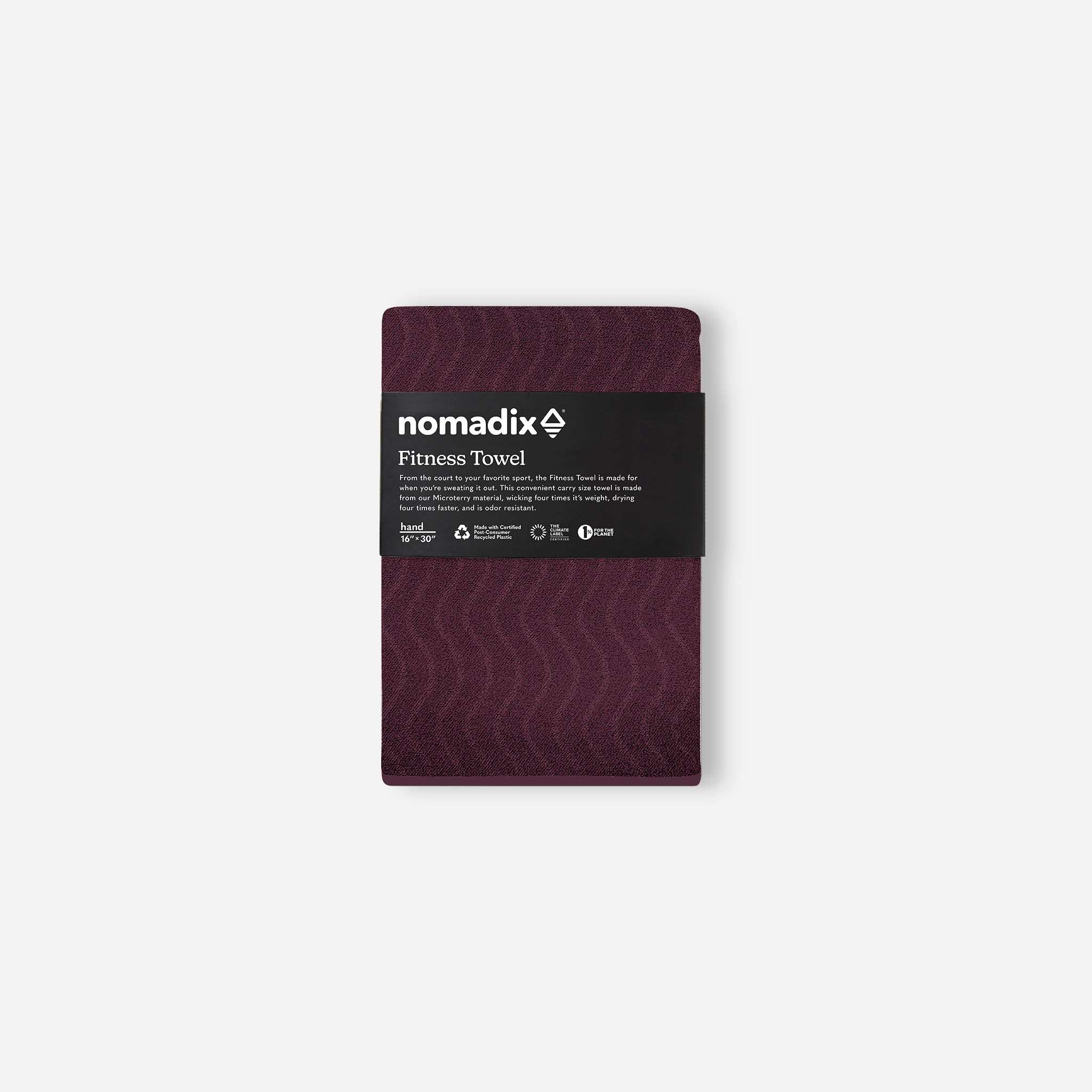 Fitness Towel: Regenerative Burgundy