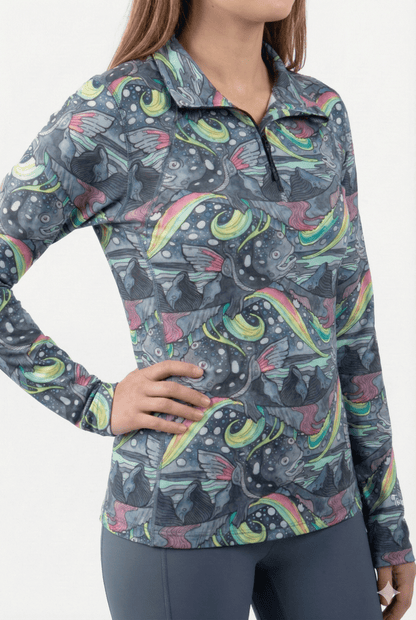 HaliBorealis Thermal 1/4 Zip Top