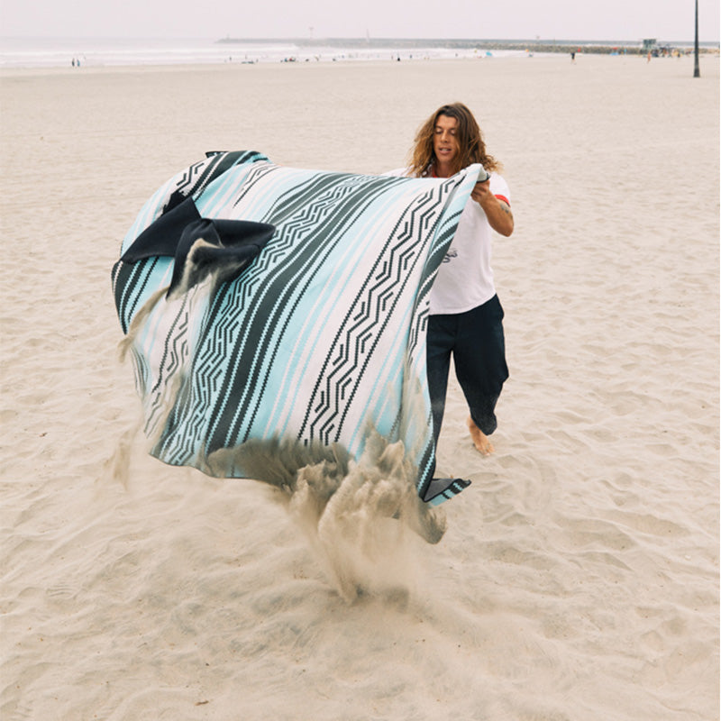 Poncho Towel: Baja Aqua