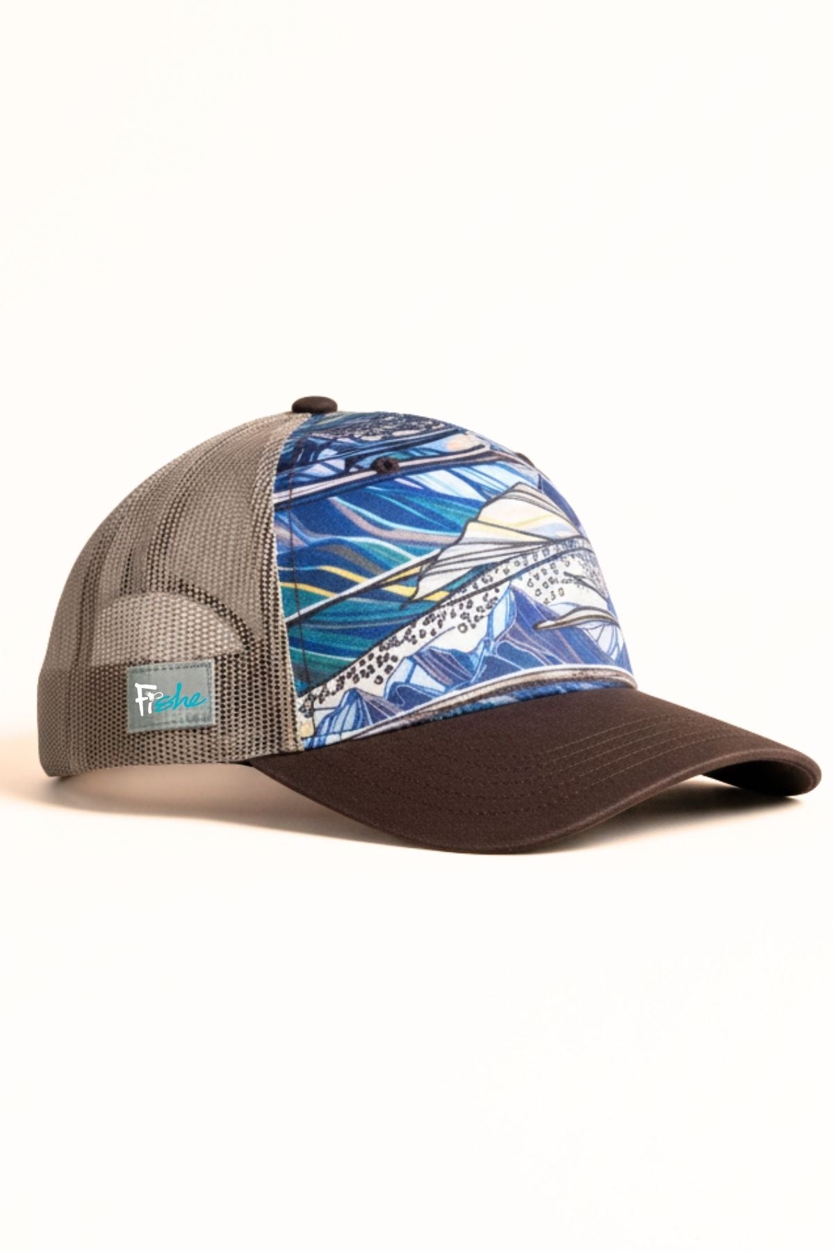FISHE Rainbow Ridge Abstract Trucker Hat