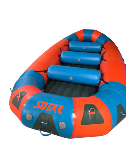 In-Stock 14' SOTAR SL Liquid Raft - #15214 orange/teal/dkgreen