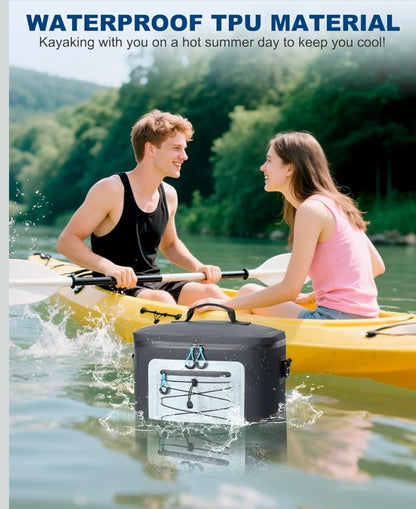 Cooler Bag, 7/16/30 Can Soft Sided Small Portable Insulated Cooling Pack, Everyday Lunch Cooler, Leakproof Ice Chest for Beach, Camping, Travel, Picnic
