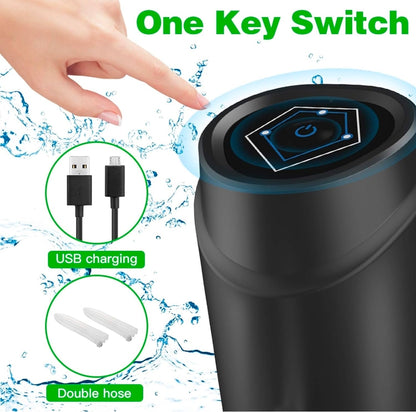 5 Gallon Electric Drinking Portable Water Dispenser, Universal USB Charging Water Bottle Pump For 2-5 Gallon With 2 Silicone