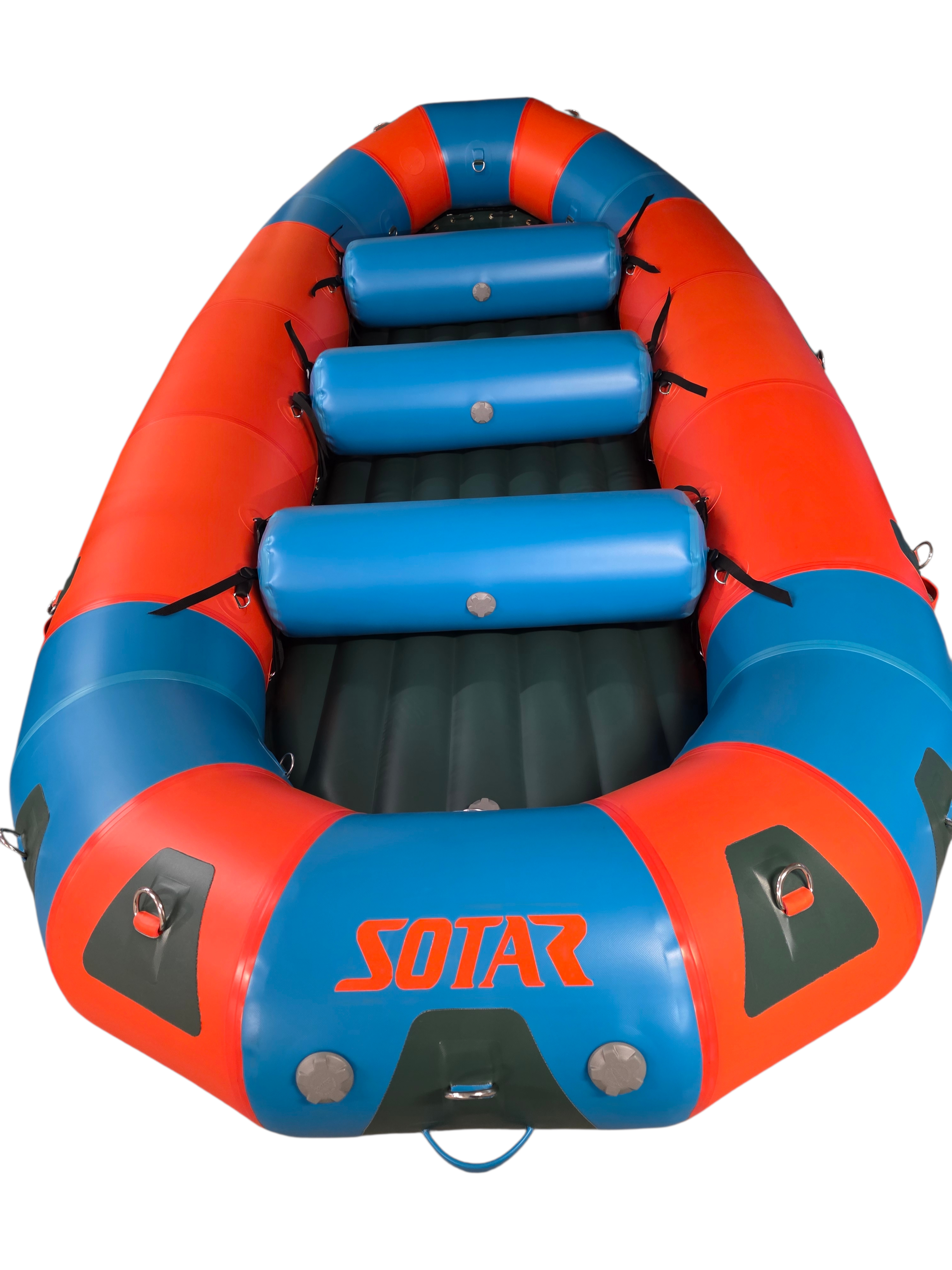 In-Stock 14' SOTAR SL Liquid Raft - #15214 orange/teal/dkgreen