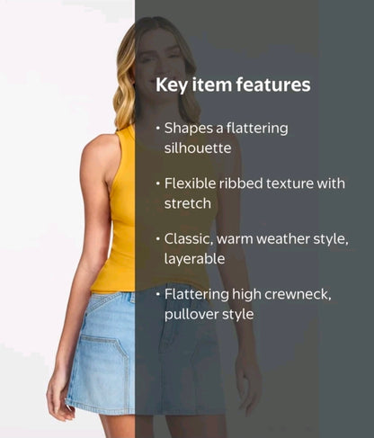 SOTAR Ribbed Tank women's