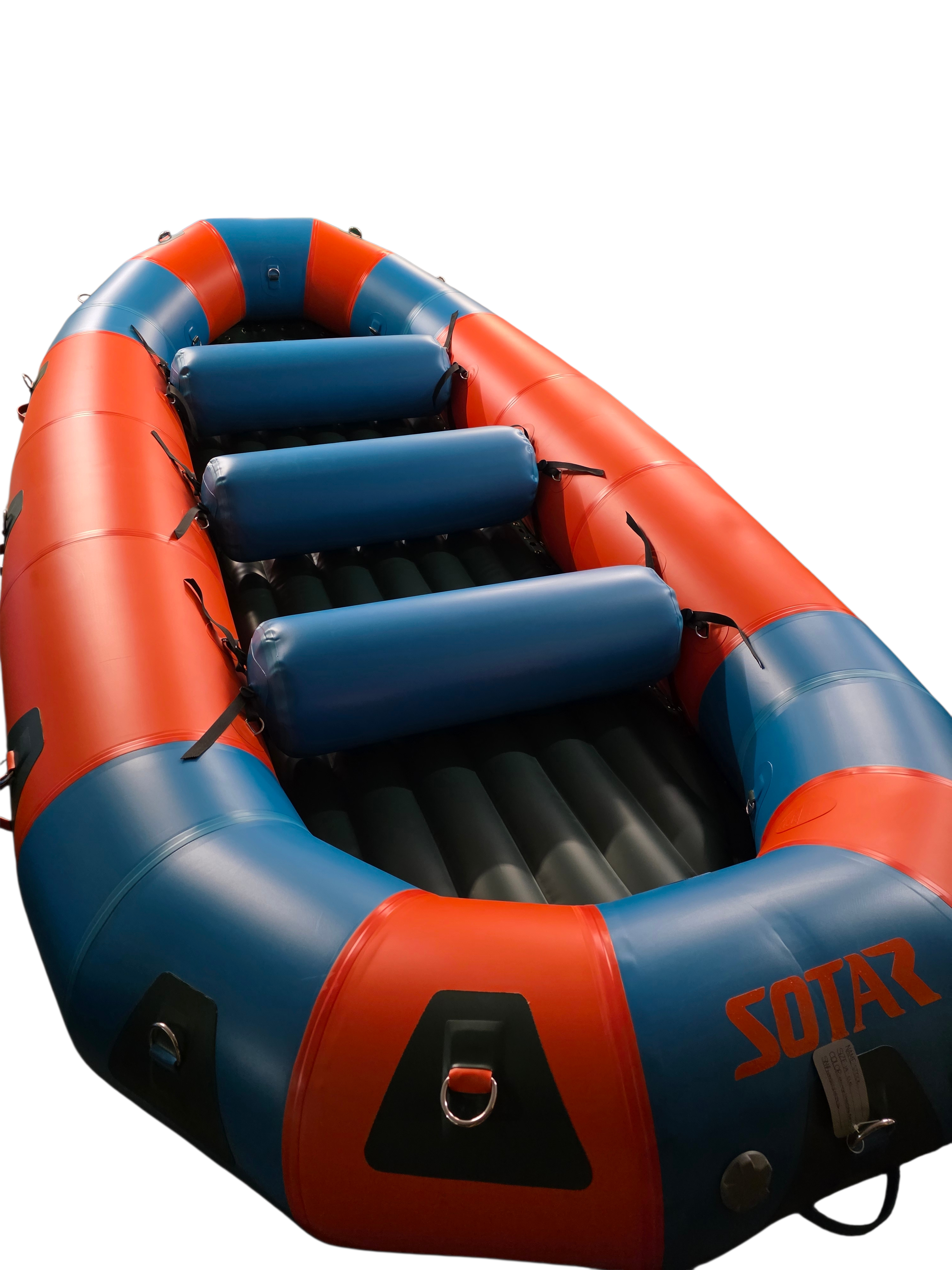 In-Stock 14' SOTAR SL Liquid Raft - #15214 orange/teal/dkgreen