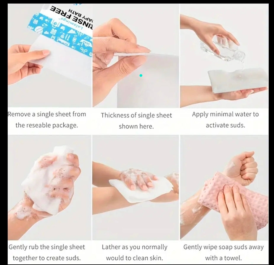 Travel Bathing and Hand  Wipes