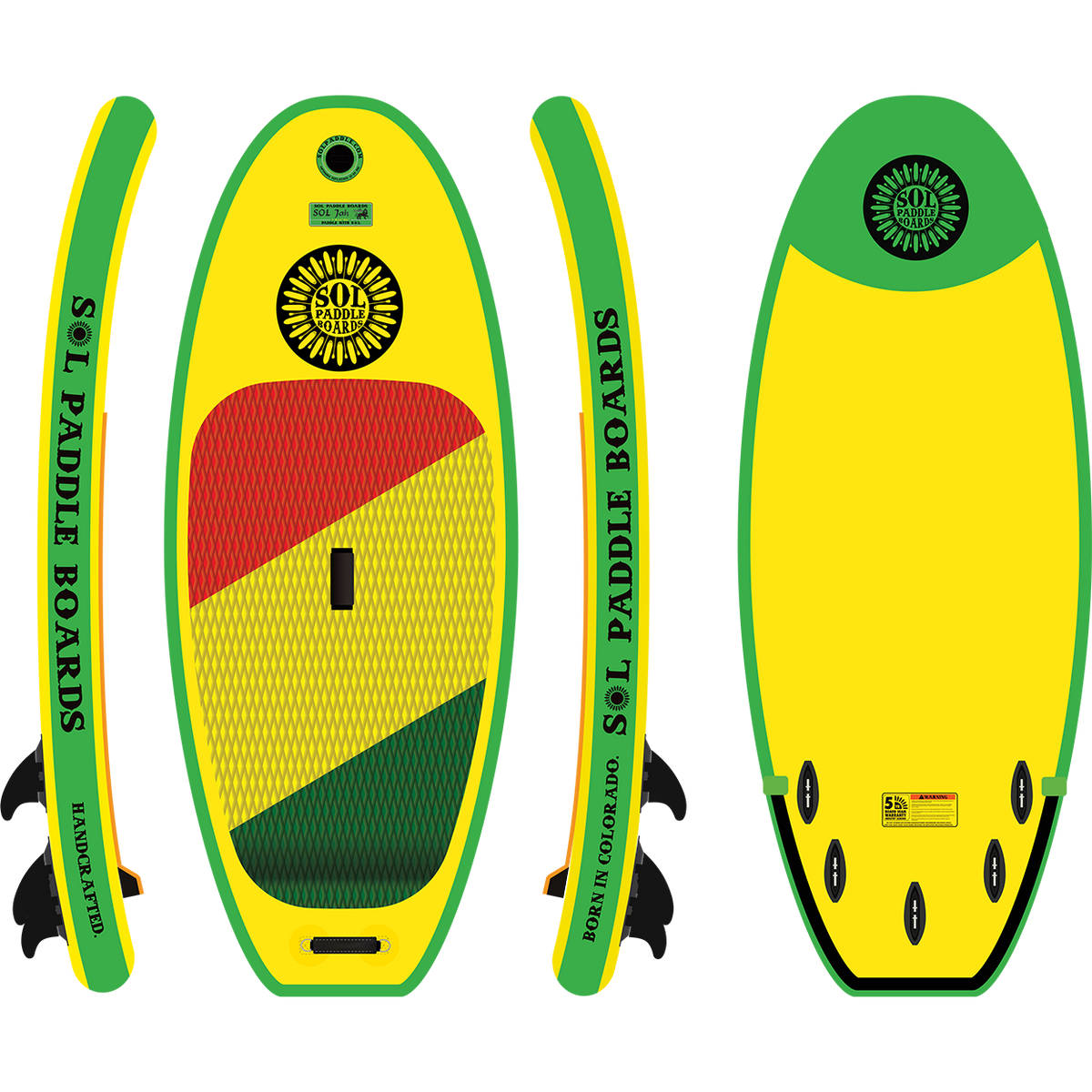 SOLjah Inflatable River Surfboard