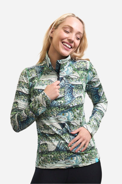 FISHE Steel My Heart Thermal 1/4 Zip Top