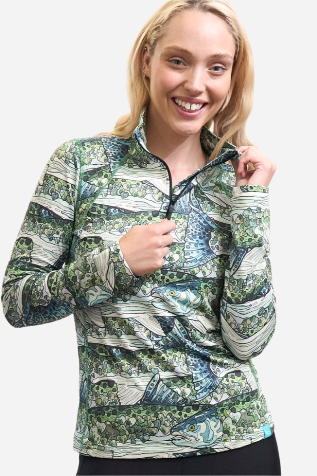 FISHE Steel My Heart Thermal 1/4 Zip Top