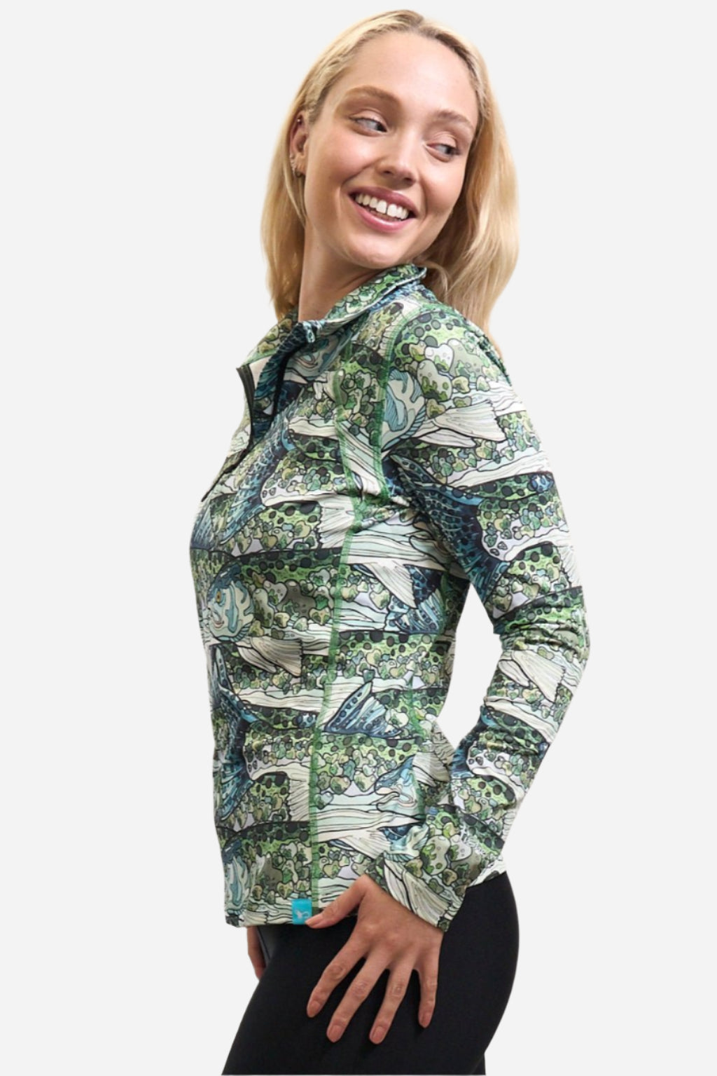 FISHE Steel My Heart Thermal 1/4 Zip Top