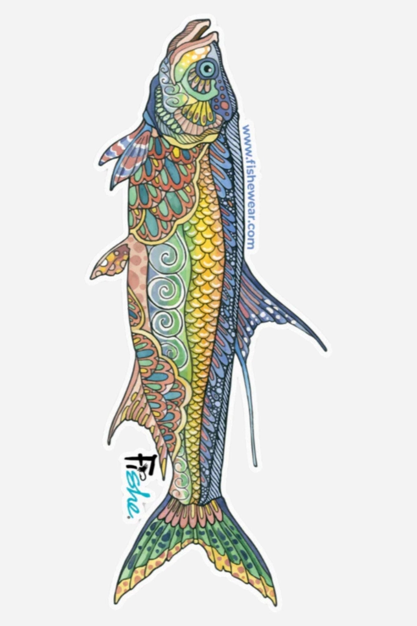 FISHE Tropical Tarpon Sticker