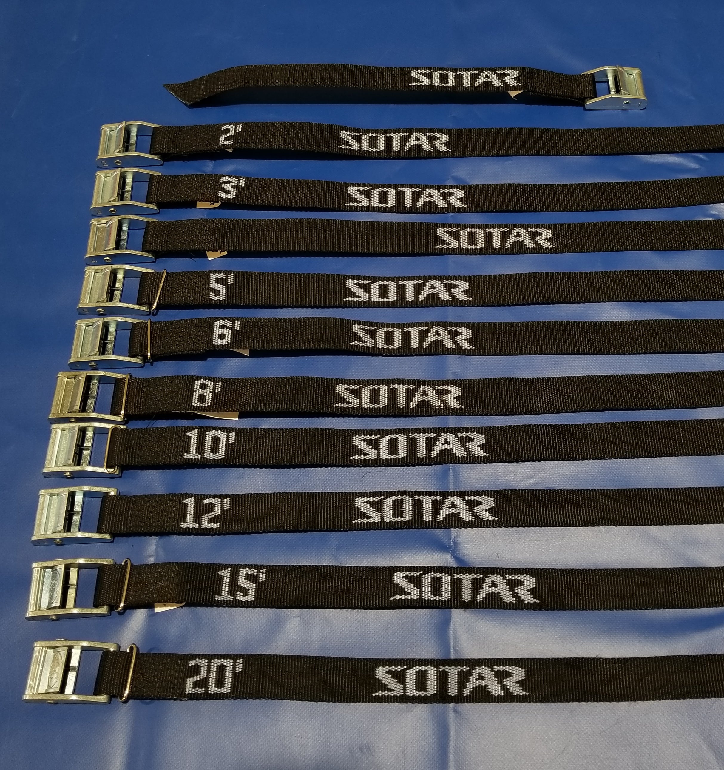 SOTAR 1" Cam Straps-Straps-Whitewater Designs-1' Cam Strap-Blue/Black-SOTAR