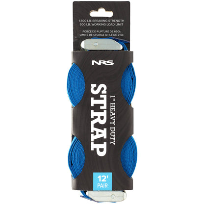 NRS 1" HD Tie-Down Straps (pairs)-Straps-NRS-Pair-Iconic Blue-12'-SOTAR