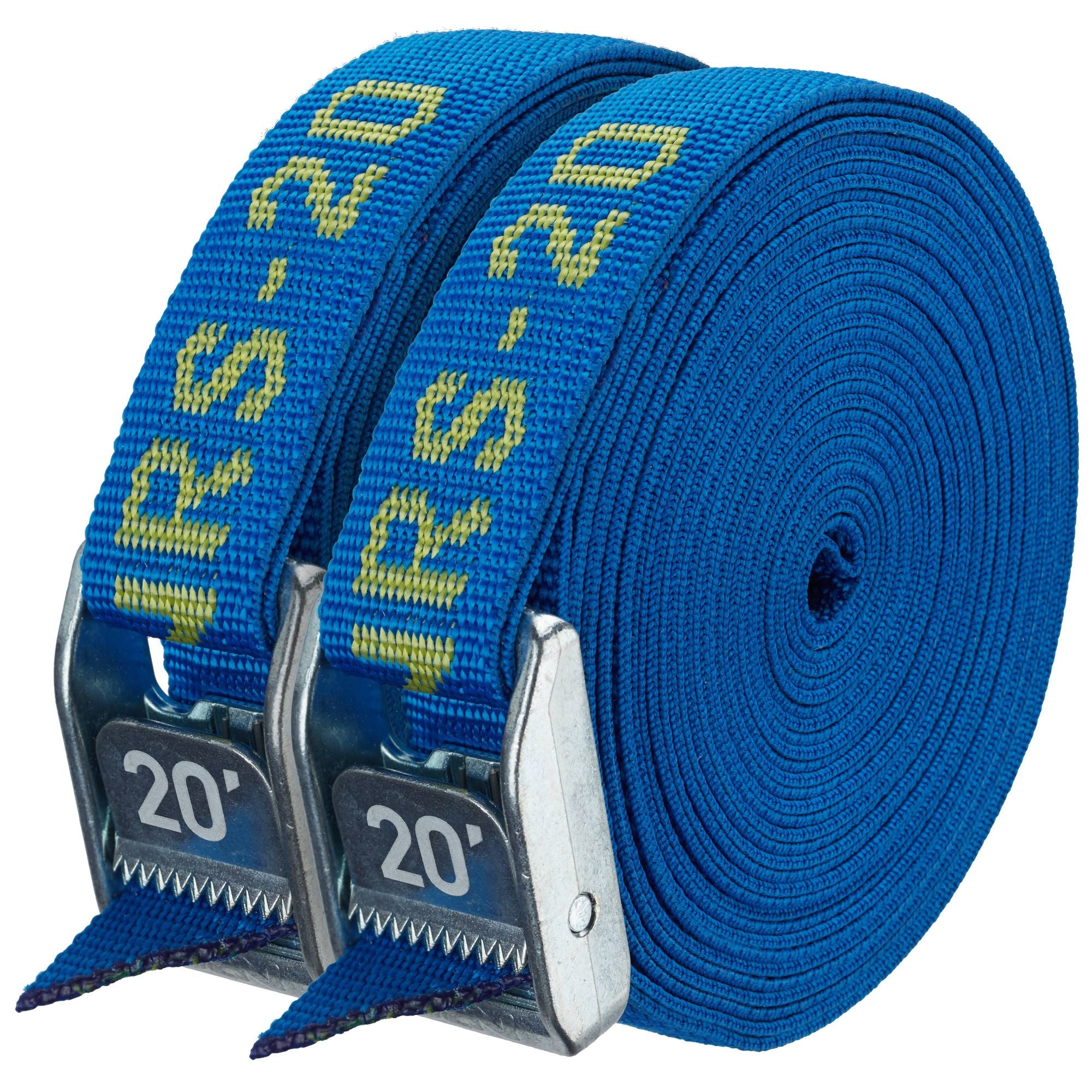 NRS 1" HD Tie-Down Straps (pairs)-Straps-NRS-Pair-Iconic Blue-20'-SOTAR